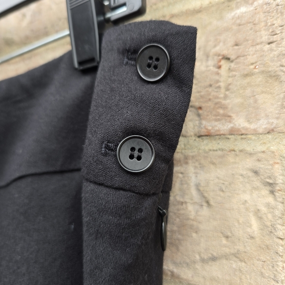 $139 New TALBOTS RIDING CAREER A-line SKIRT 100% ITALY WOOL BLACK NWT Size 14 - Picture 3 of 9